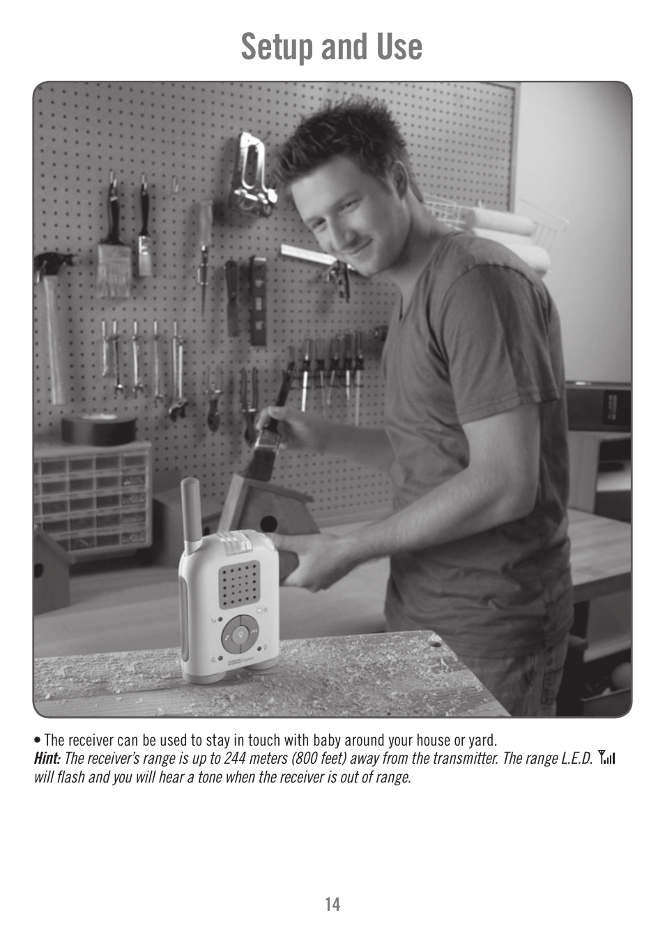Setup and use | Fisher-Price P6584 User Manual | Page 14 / 16