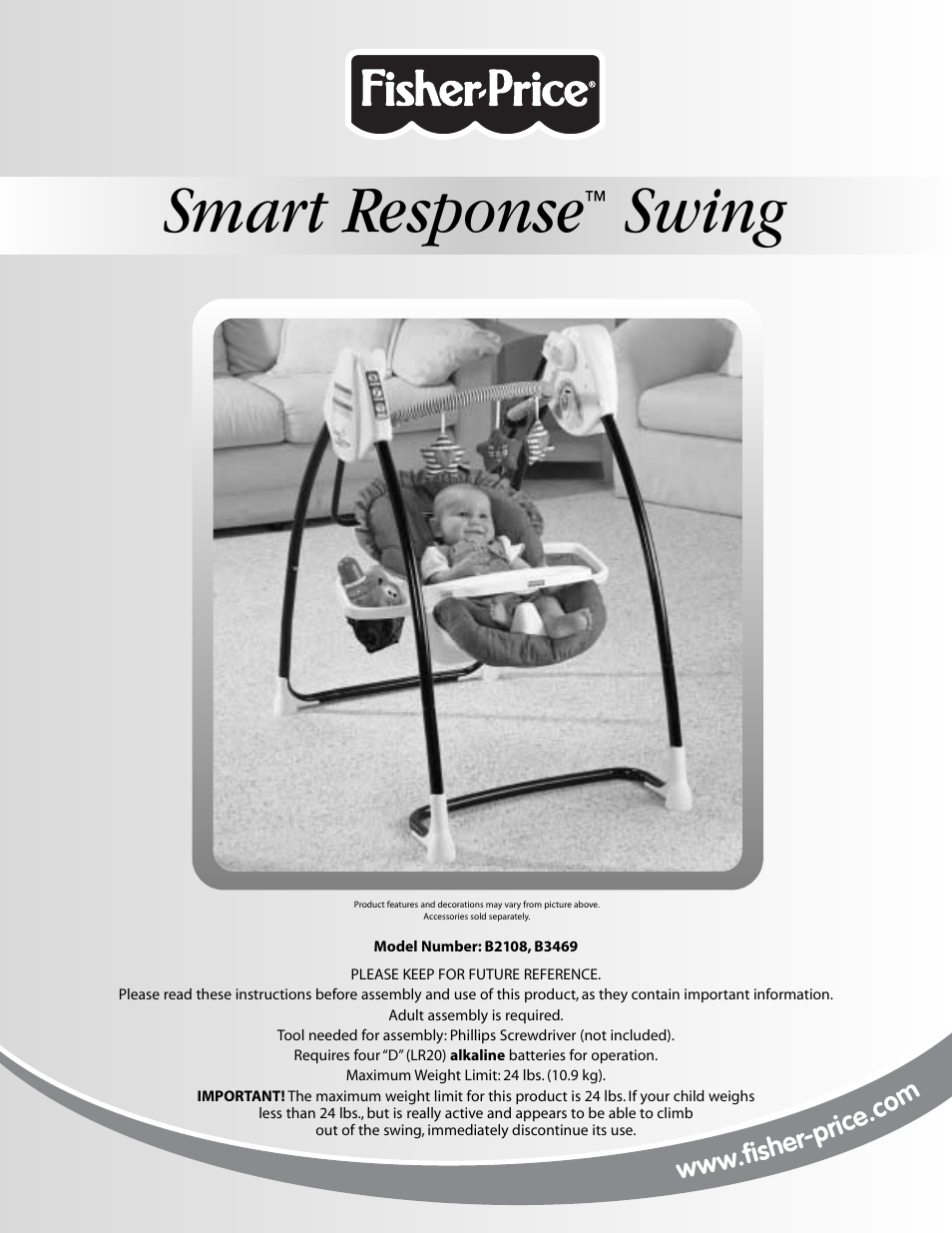 Fisher-Price SMART RESPONSE B2108 User Manual | 16 pages