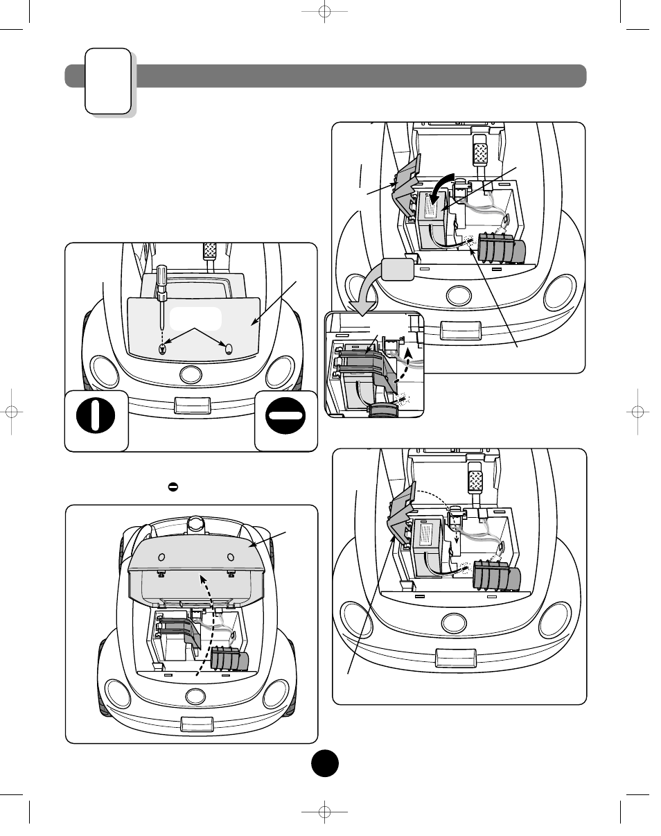 Battery installation | Fisher-Price BARBIE VOLKSWAGEN NEW BEETLE 73517 User Manual | Page 24 / 36