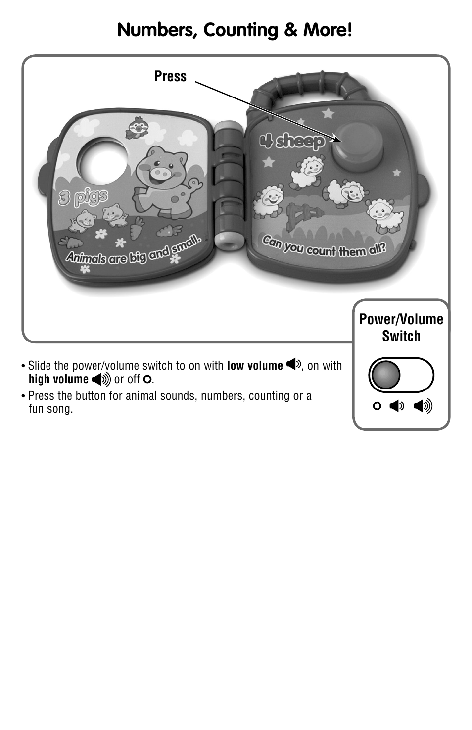 Numbers, counting & more | Fisher-Price P2787 User Manual | Page 3 / 4