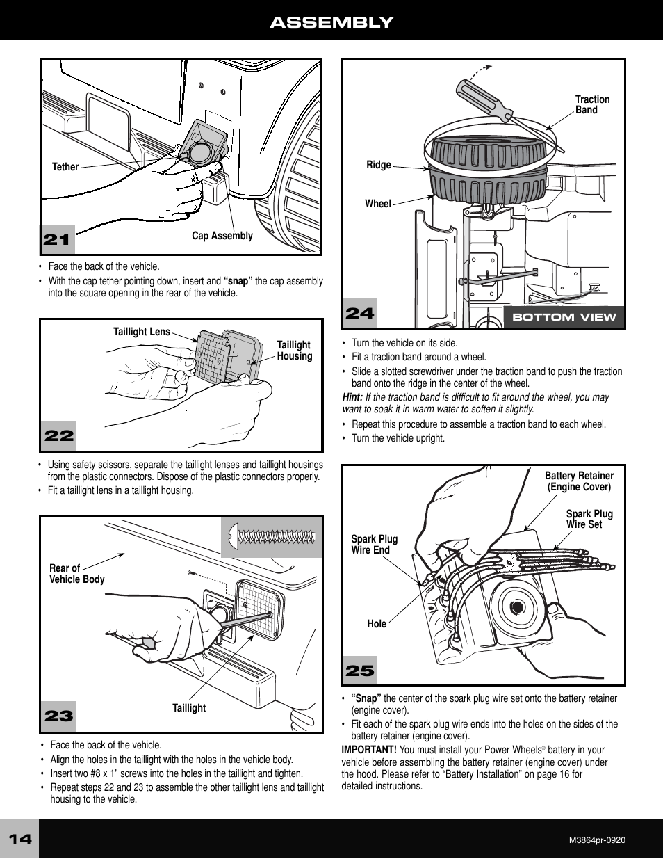 Assembly | Fisher-Price M3864 User Manual | Page 14 / 24
