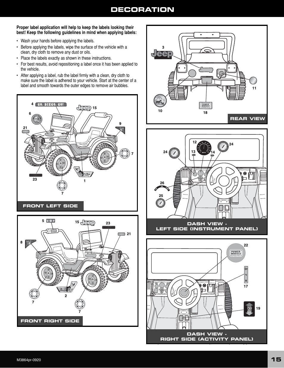 Decoration | Fisher-Price M3864 User Manual | Page 15 / 24
