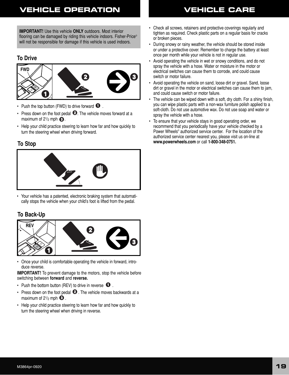 Fisher-Price M3864 User Manual | Page 19 / 24