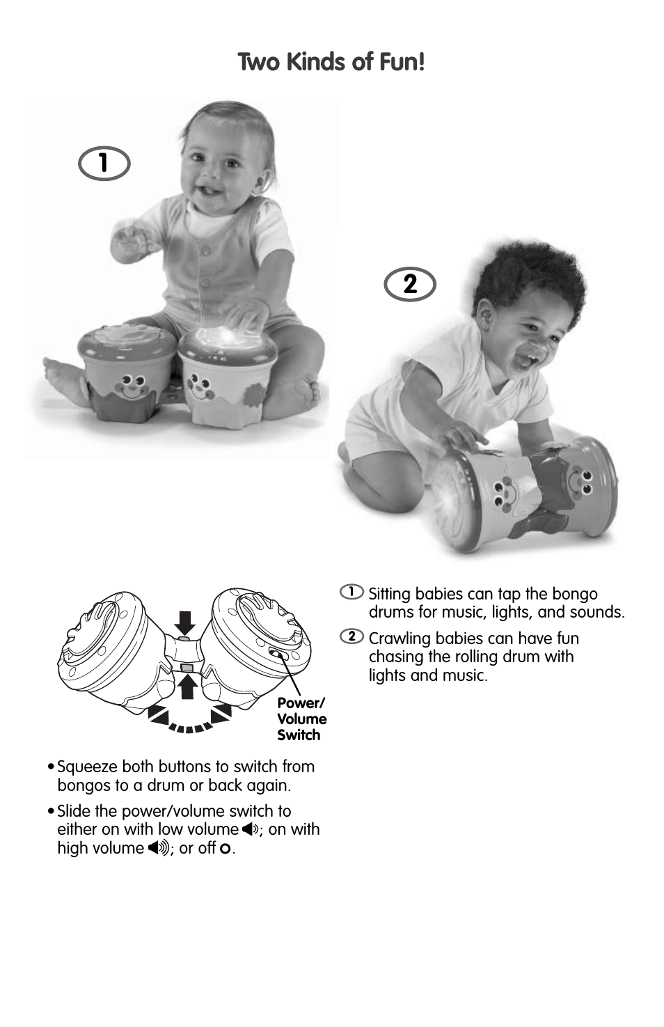 Two kinds of fun | Fisher-Price K8845 User Manual | Page 3 / 4