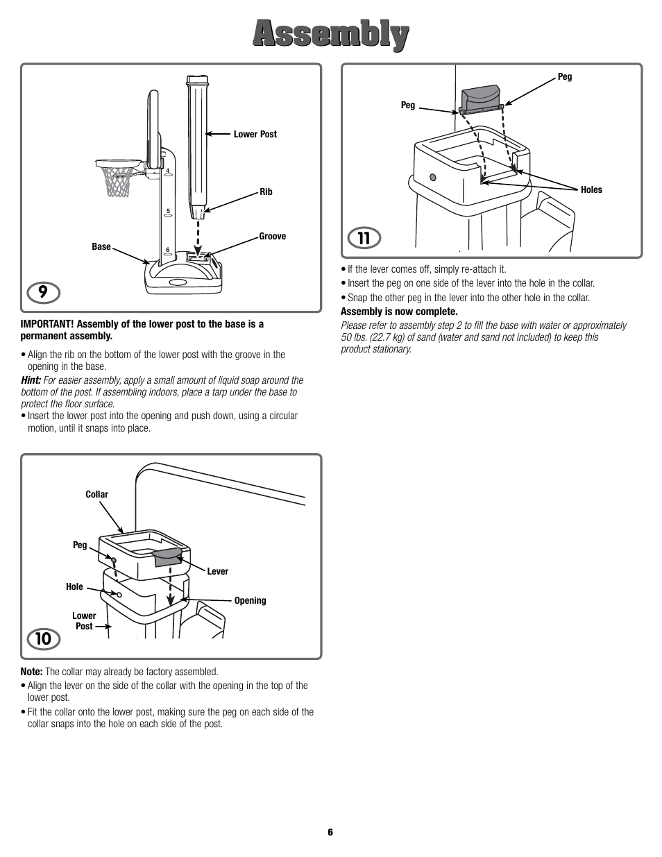 Assembly | Fisher-Price K9125 User Manual | Page 6 / 8