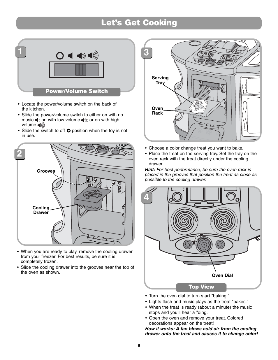 Let’s get cooking | Fisher-Price 75423 User Manual | Page 9 / 12