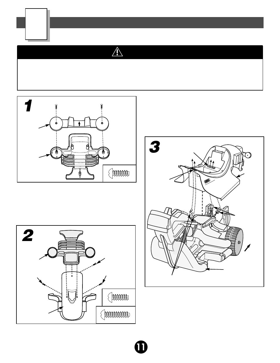 Assembly, Warning | Fisher-Price POWER WHEELS BY FISHER PRICE 73210 User Manual | Page 11 / 36