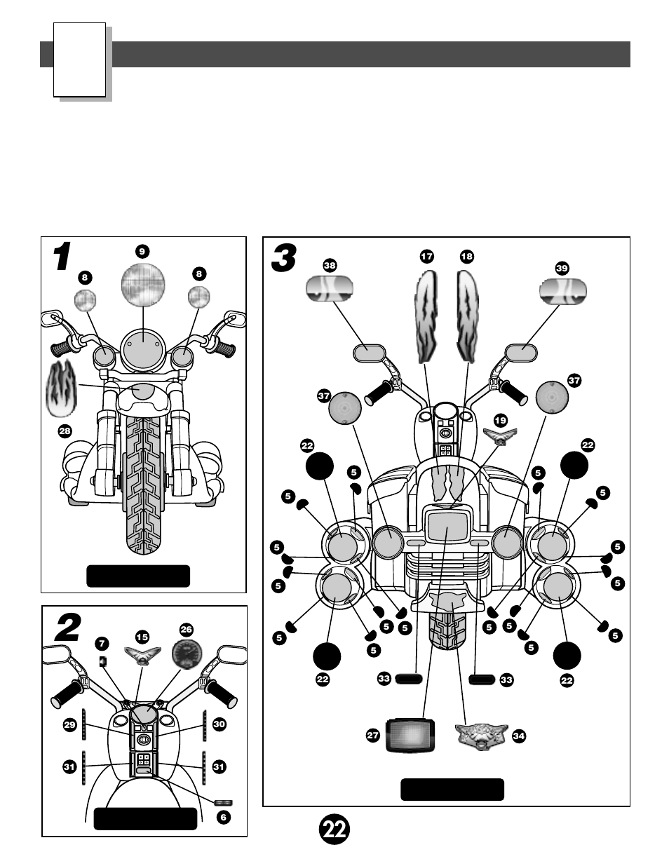 Label decoration | Fisher-Price POWER WHEELS BY FISHER PRICE 73210 User Manual | Page 22 / 36