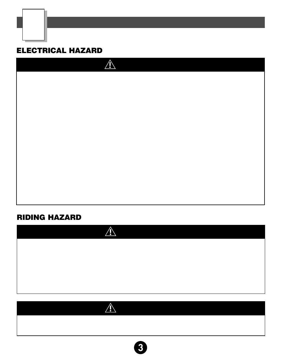 Caution, Warning, Warnings and cautions | Fisher-Price POWER WHEELS BY FISHER PRICE 73210 User Manual | Page 3 / 36