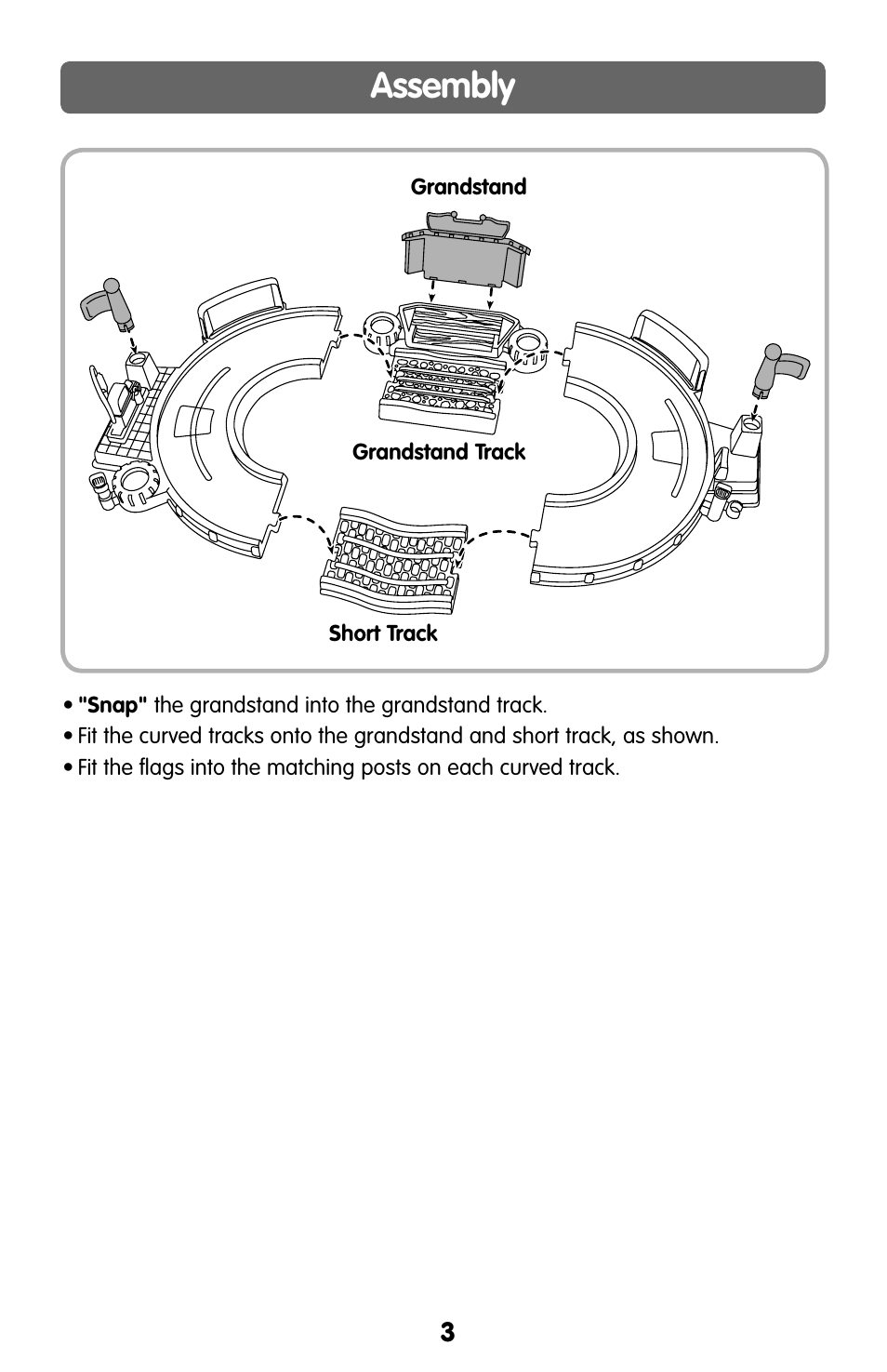 Assembly | Fisher-Price H6993 User Manual | Page 3 / 6