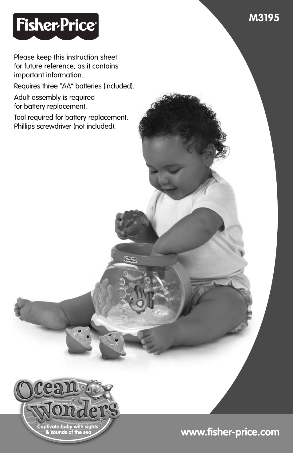 Fisher-Price OCEAN WONDERS M3195 User Manual | 4 pages
