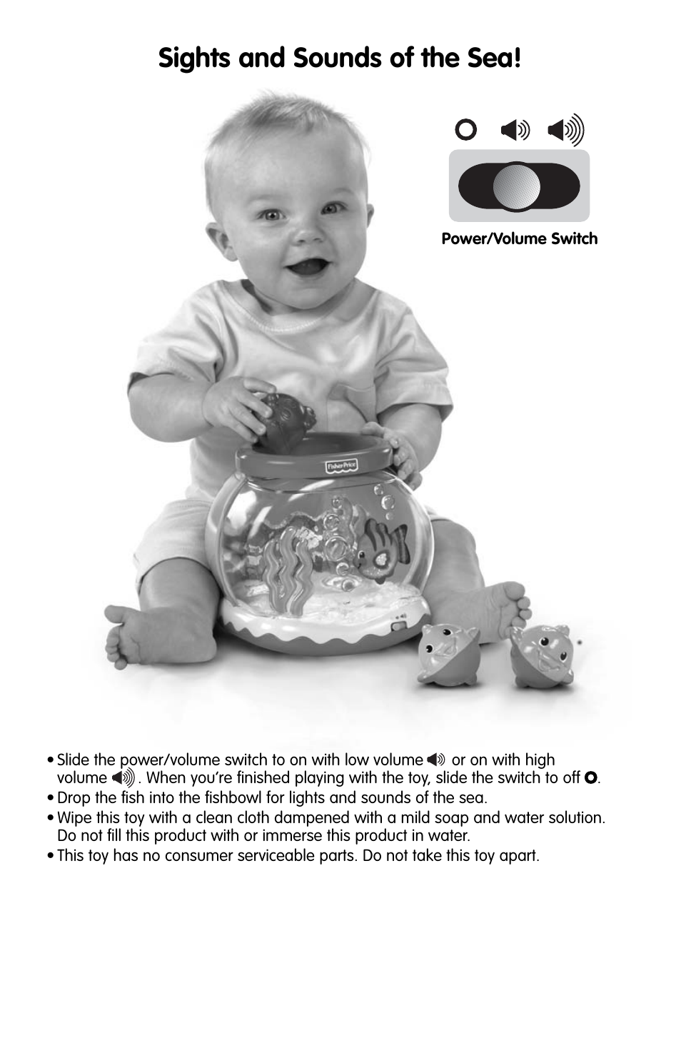 Sights and sounds of the sea | Fisher-Price OCEAN WONDERS M3195 User Manual | Page 3 / 4