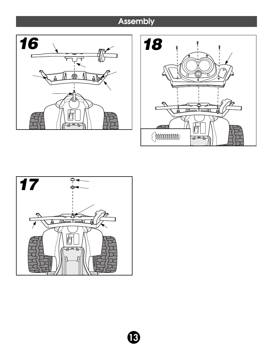 Assembly | Fisher-Price BARBIE 74558 User Manual | Page 13 / 28