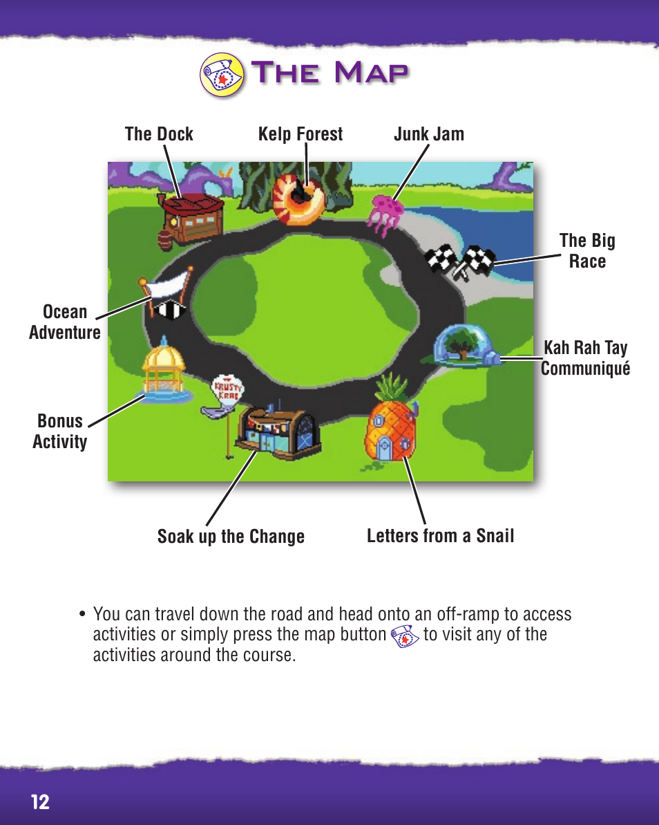 The map | Fisher-Price SMART CYCLE EXTREME P8898 User Manual | Page 12 / 16