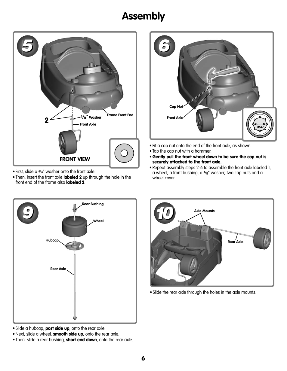 Assembly | Fisher-Price M7596 User Manual | Page 6 / 12