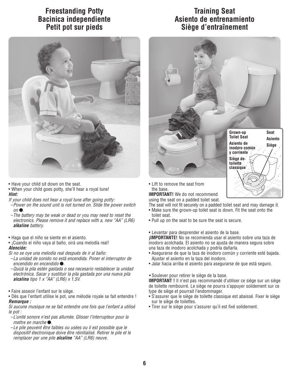 Fisher-Price W4119 User Manual | Page 6 / 8