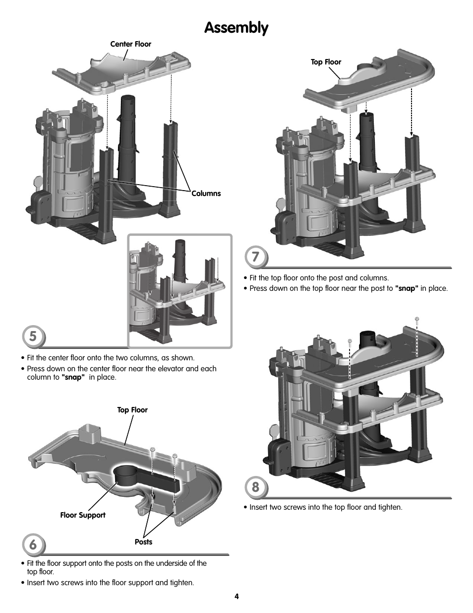 Assembly | Fisher-Price L1343 User Manual | Page 4 / 8