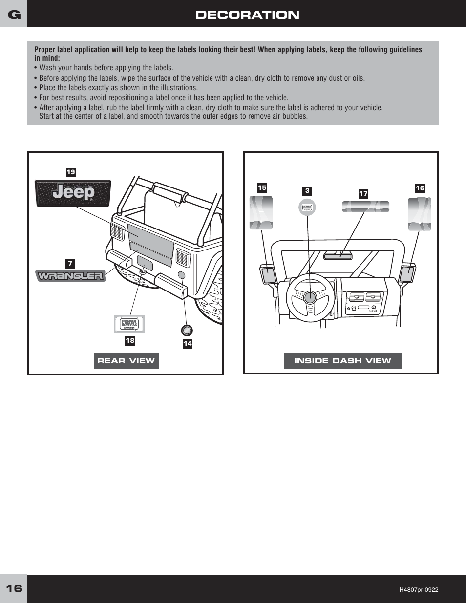 Fisher-Price H4803 User Manual | Page 16 / 28