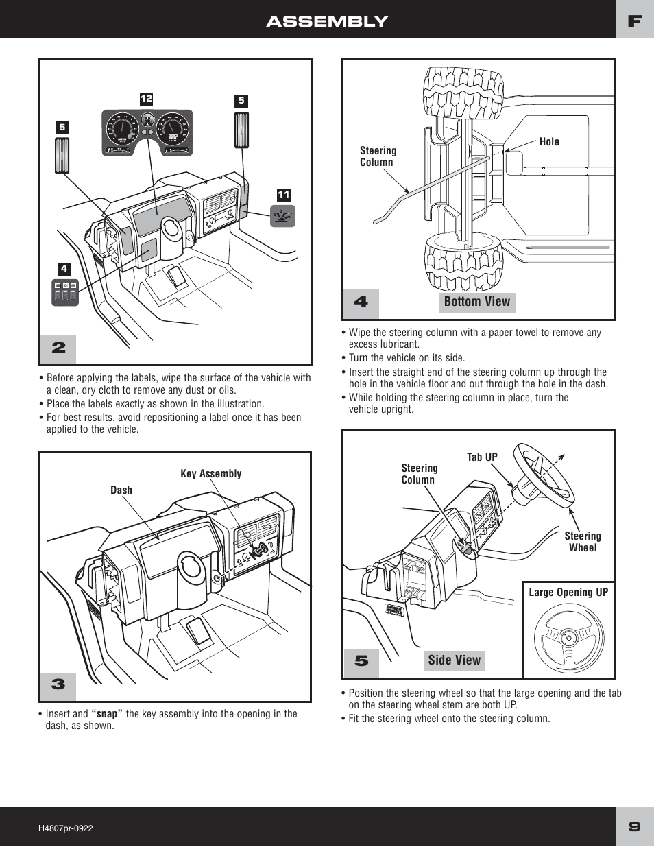 Assembly | Fisher-Price H4803 User Manual | Page 9 / 28