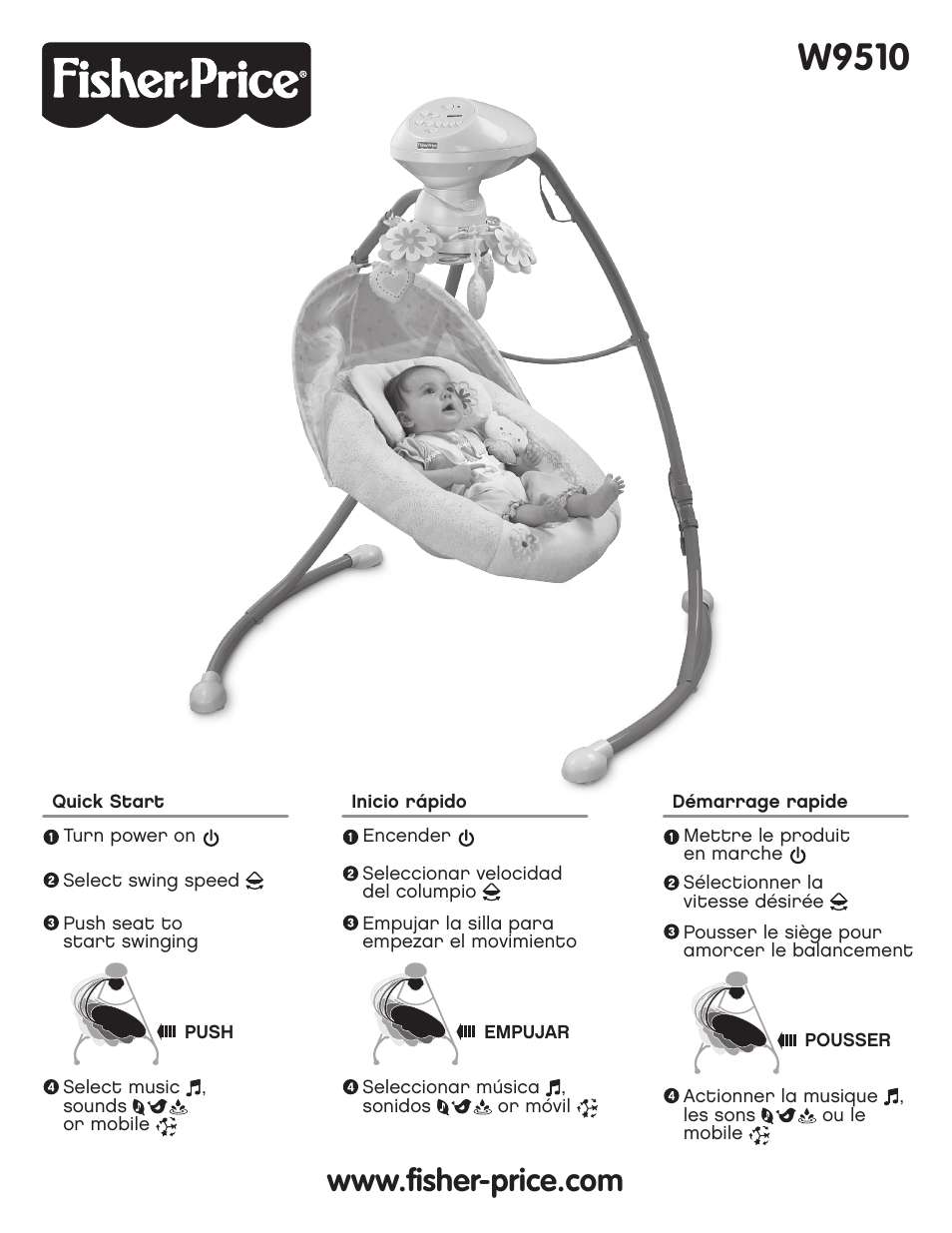 Fisher-Price W9510 User Manual | 24 pages