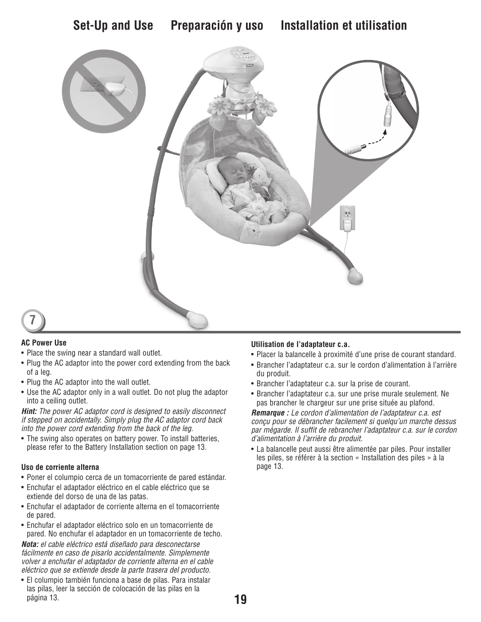 Fisher-Price W9510 User Manual | Page 19 / 24