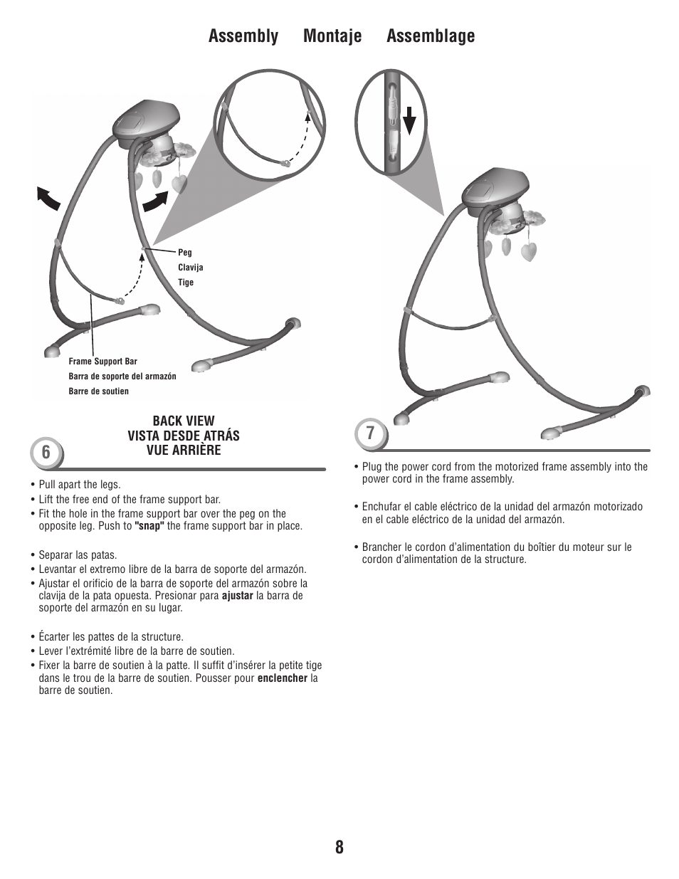 8assembly montaje assemblage 7 | Fisher-Price W9510 User Manual | Page 8 / 24