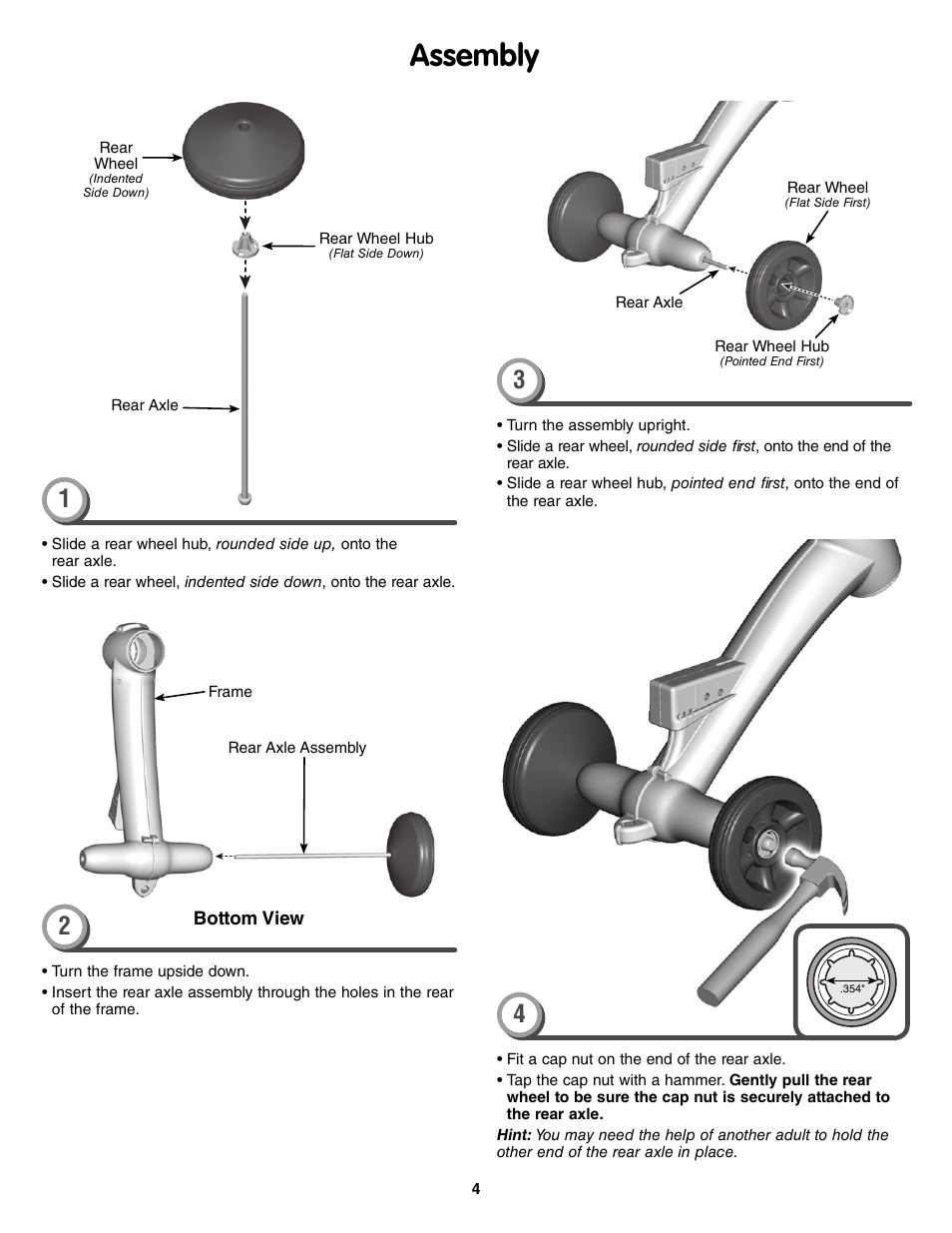 Assembly | Fisher-Price P6831 User Manual | Page 4 / 8