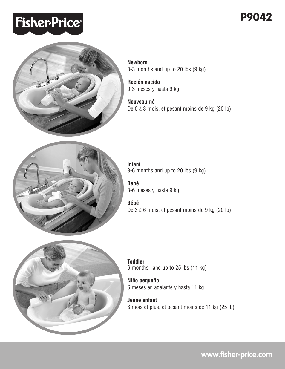 Fisher-Price P9042 User Manual | 6 pages