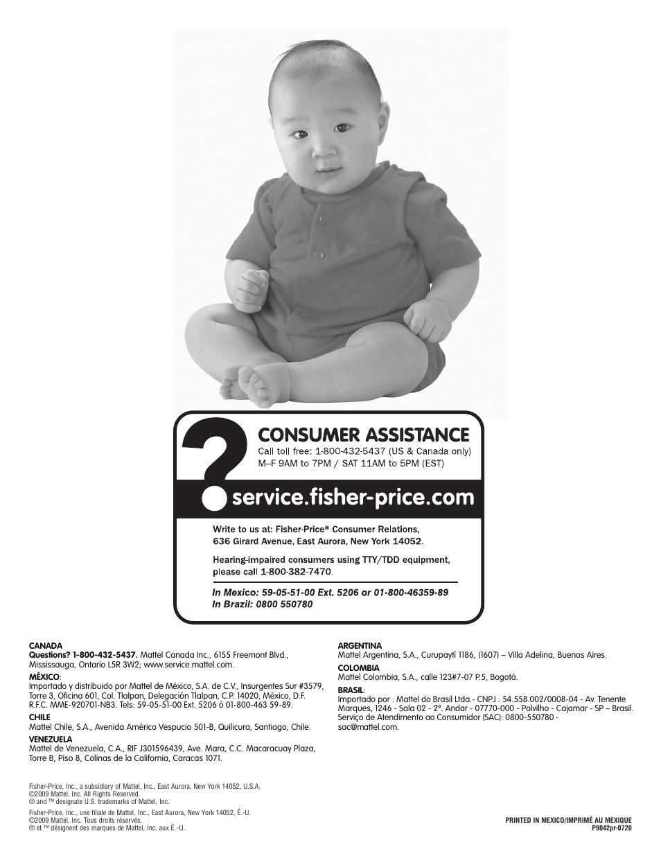 Fisher-Price P9042 User Manual | Page 4 / 6