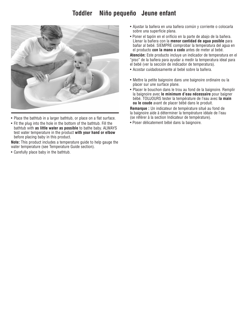 Toddler niño pequeño jeune enfant | Fisher-Price P9042 User Manual | Page 6 / 6