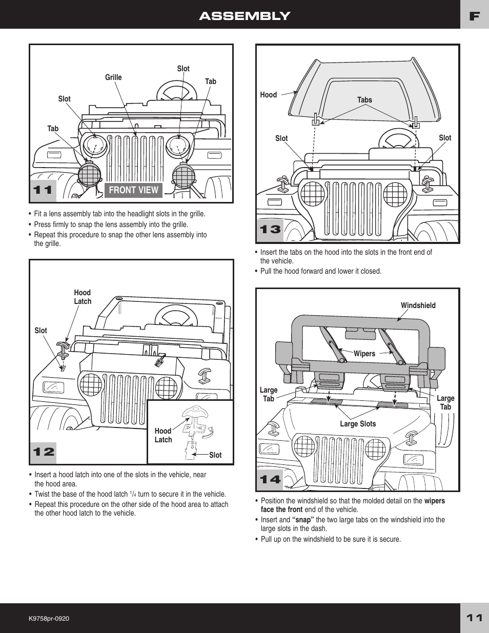 Assembly | Fisher-Price K4563 User Manual | Page 11 / 28