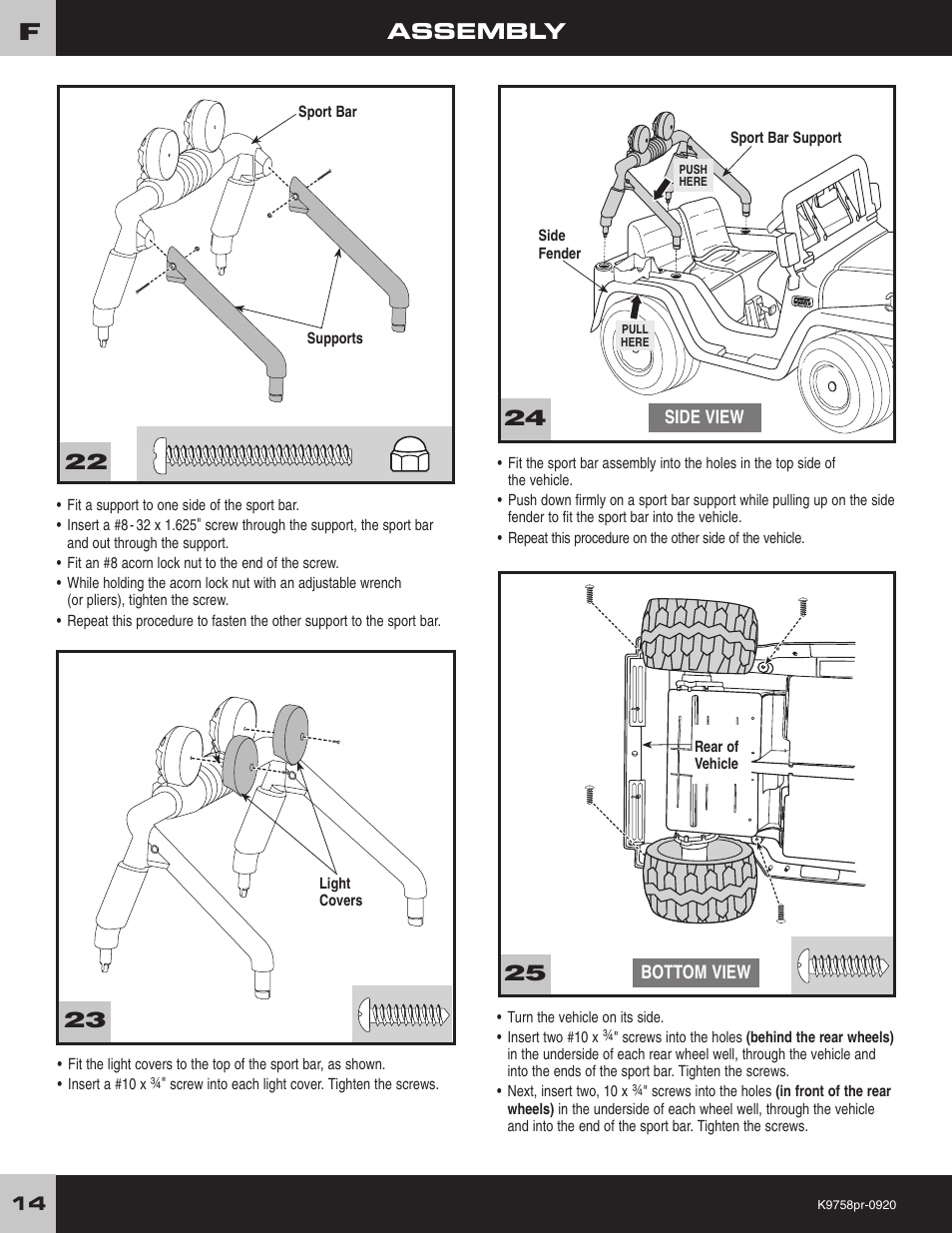 Assembly | Fisher-Price K4563 User Manual | Page 14 / 28