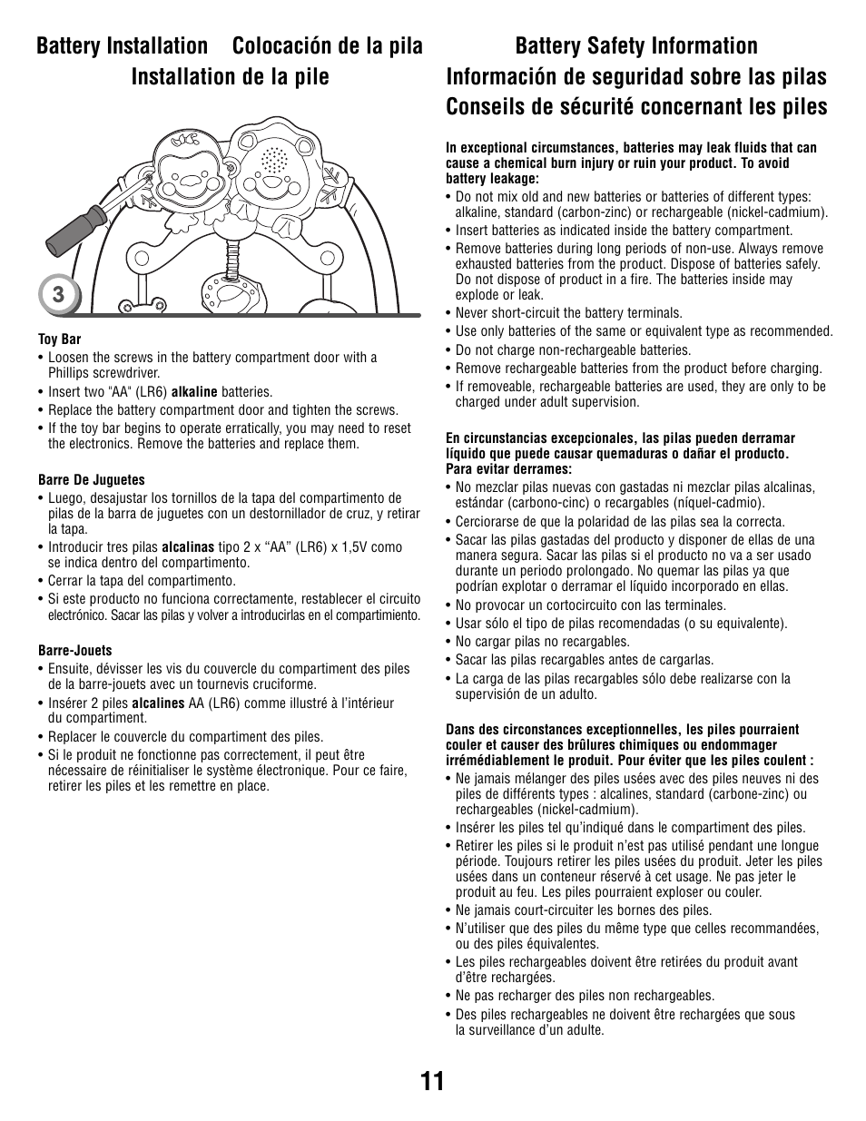 Fisher-Price R9949 User Manual | Page 11 / 16