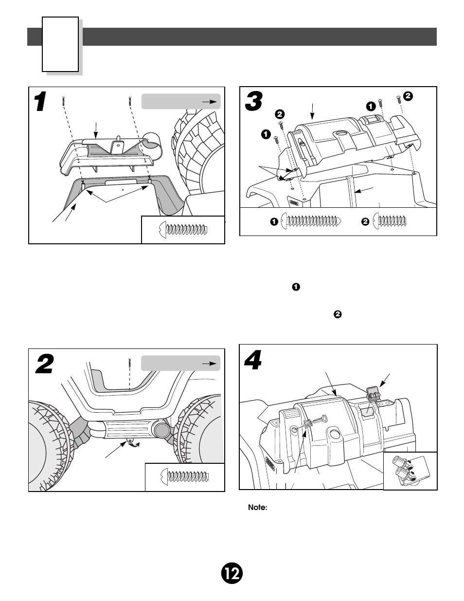 Assembly | Fisher-Price BARBIE BEACH RANGER 78477 User Manual | Page 12 / 36