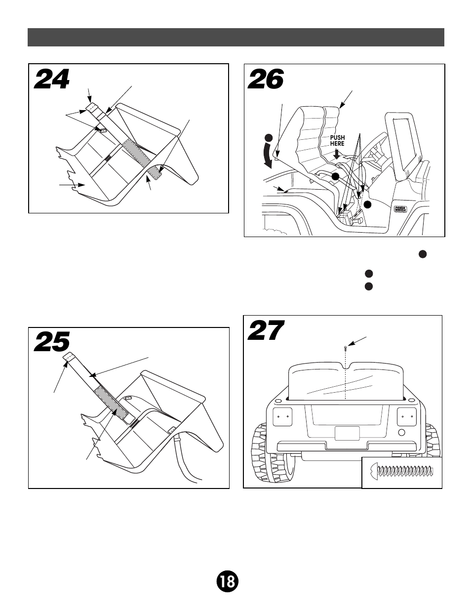 Assembly | Fisher-Price BARBIE BEACH RANGER 78477 User Manual | Page 18 / 36