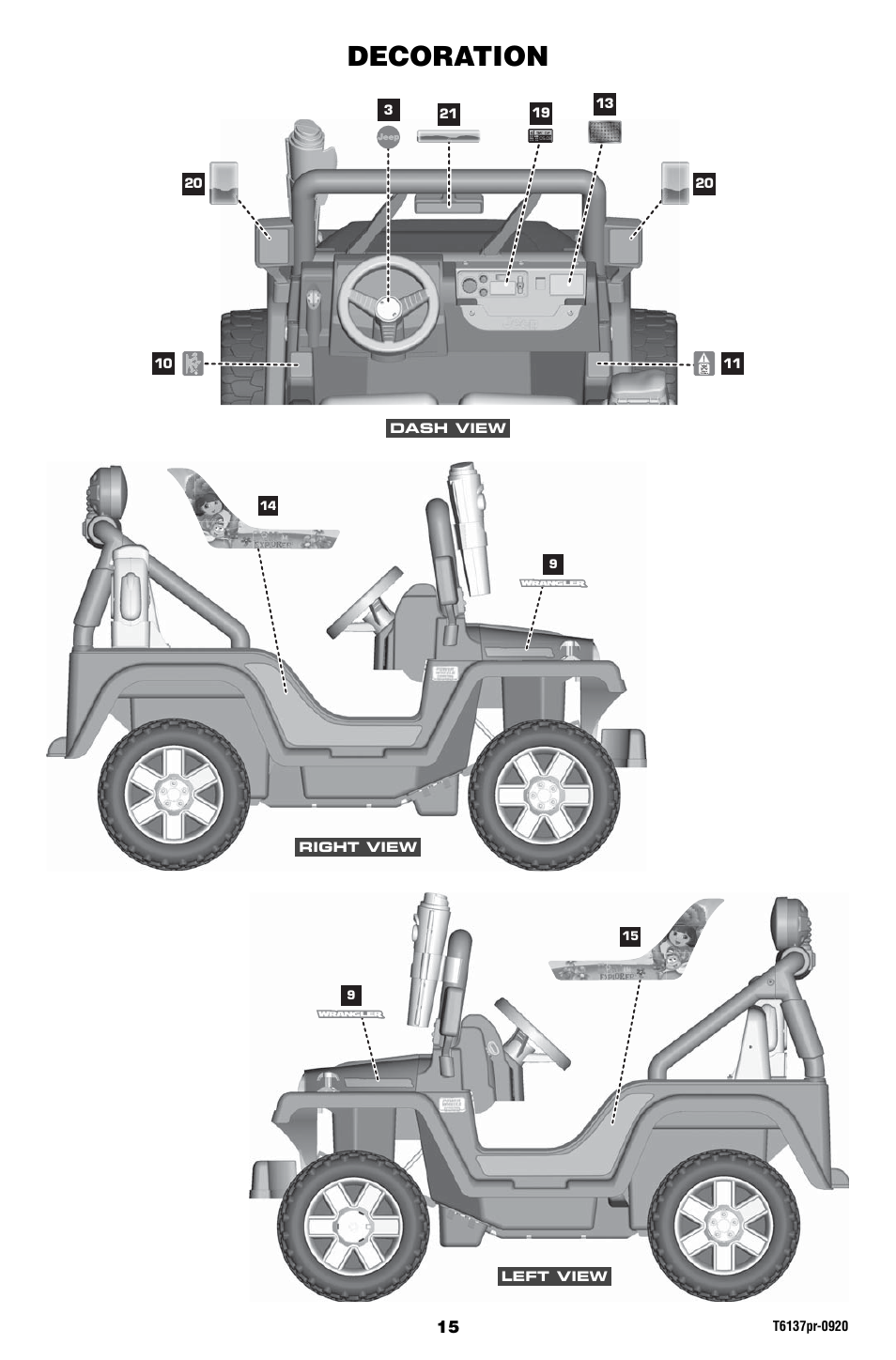 Decoration | Fisher-Price T6137 User Manual | Page 15 / 24