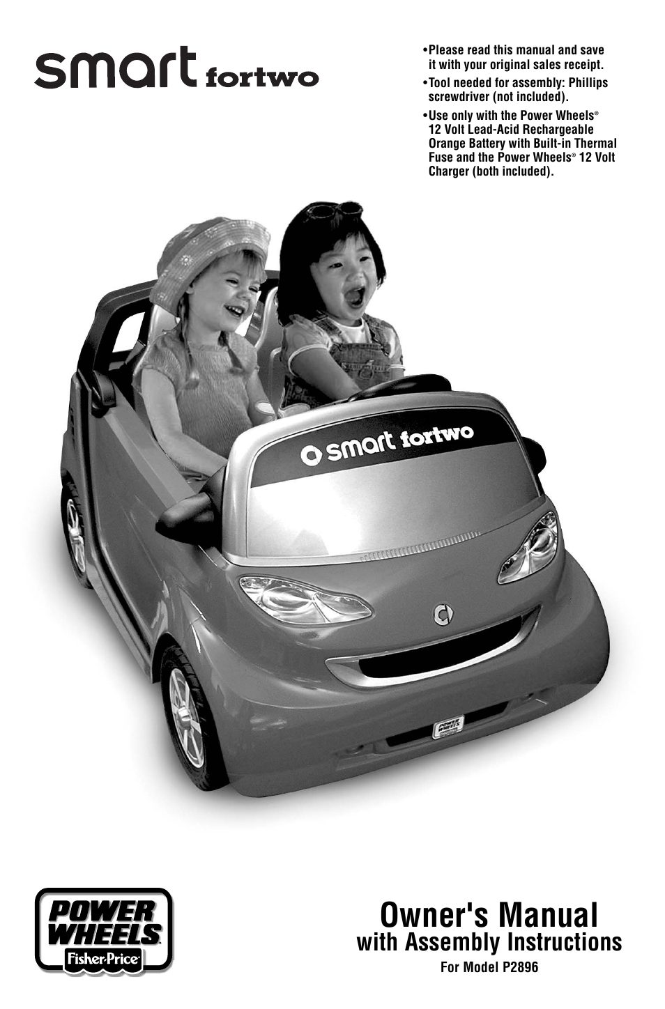 Fisher-Price SMART FORTWO P2896 User Manual | 20 pages