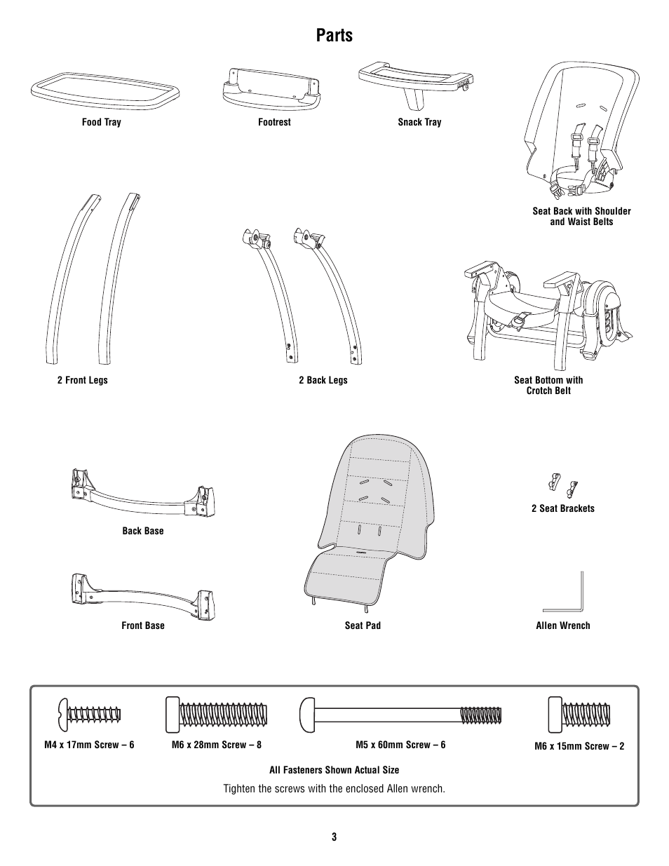 Parts | Fisher-Price P4259 User Manual | Page 3 / 20