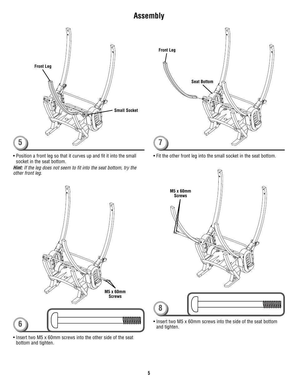 Assembly | Fisher-Price P4259 User Manual | Page 5 / 20