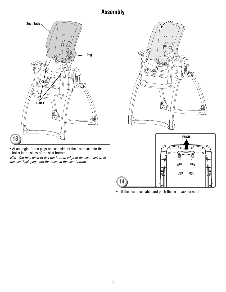 Assembly | Fisher-Price P4259 User Manual | Page 7 / 20