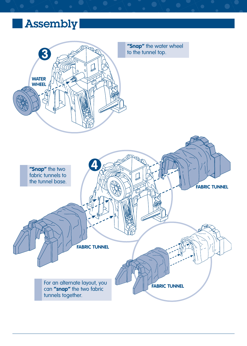 Assembly | Fisher-Price GEOTRAX J2527 User Manual | Page 4 / 6