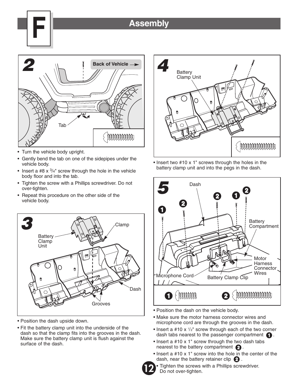 Assembly | Fisher-Price BARBIE KEEP BEACH RANGER 78478 User Manual | Page 12 / 38