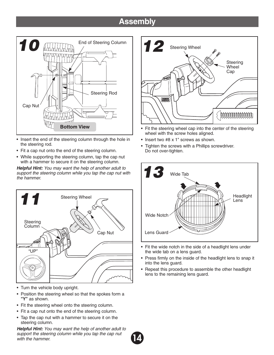 Assembly | Fisher-Price BARBIE KEEP BEACH RANGER 78478 User Manual | Page 14 / 38