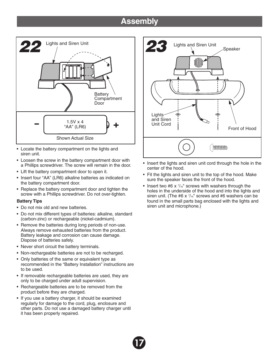 Assembly | Fisher-Price BARBIE KEEP BEACH RANGER 78478 User Manual | Page 17 / 38