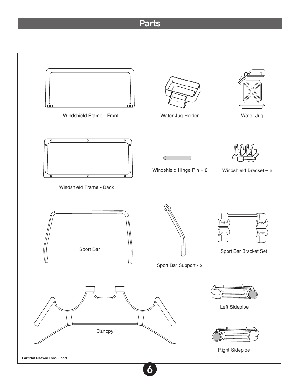 Parts | Fisher-Price BARBIE KEEP BEACH RANGER 78478 User Manual | Page 6 / 38