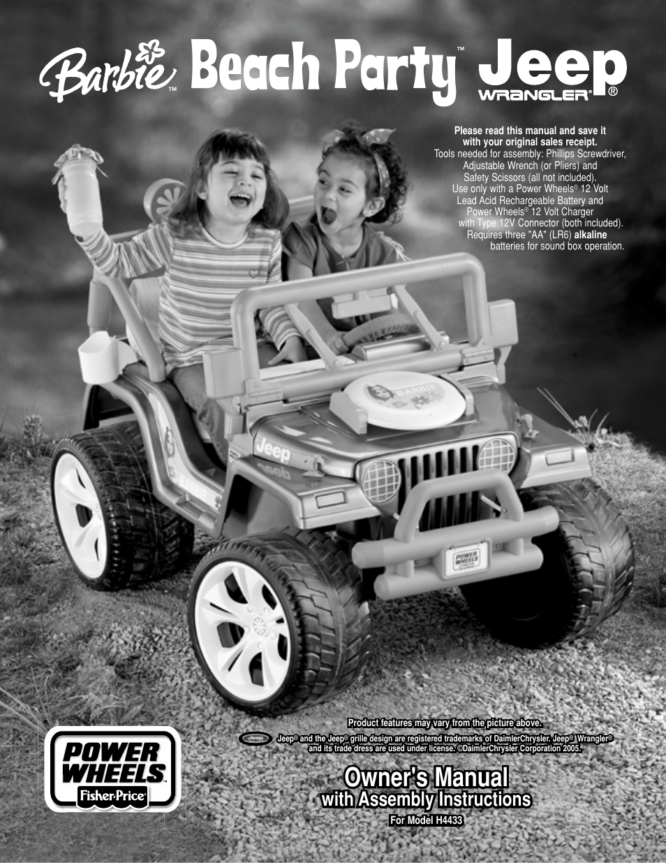 Fisher-Price H4433 User Manual | 28 pages