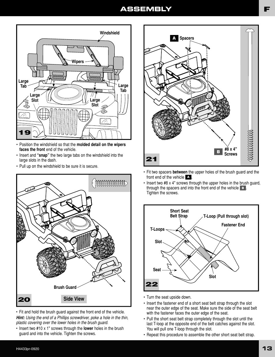 Assembly | Fisher-Price H4433 User Manual | Page 13 / 28