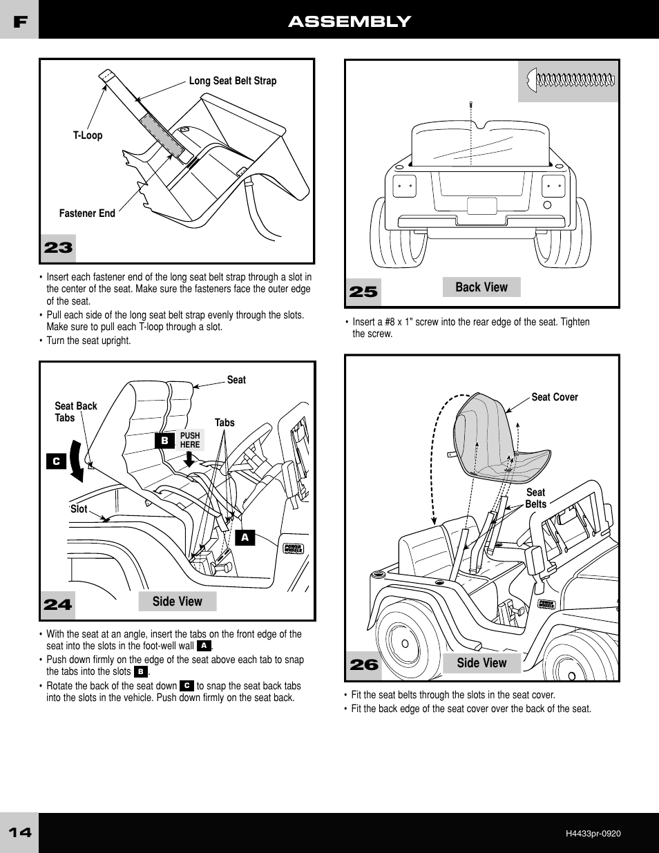 Assembly | Fisher-Price H4433 User Manual | Page 14 / 28