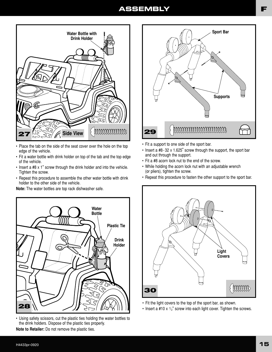 Assembly | Fisher-Price H4433 User Manual | Page 15 / 28