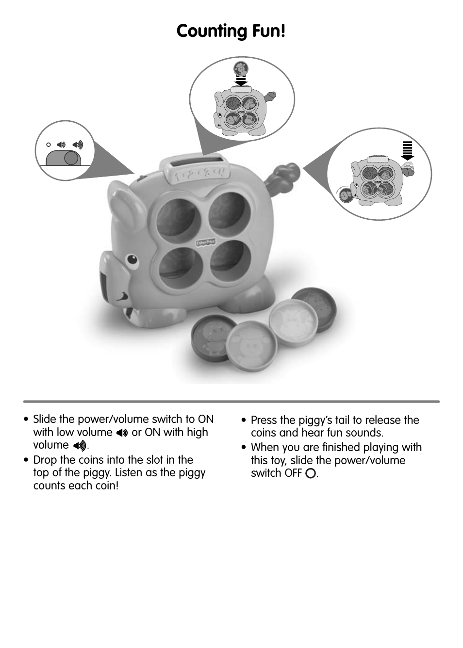 Counting fun | Fisher-Price V3669 User Manual | Page 3 / 4